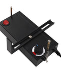 Top view of Hot Ribbon Cutter With Adjustable Heat 100 To 600 C, compact electric tool with adjustable settings for crafting.