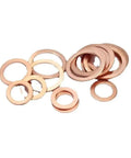 DIY Copper And Stainless Gasket Kit Set 2-10 Pcs Sealing Shim Ring Assortment For M10 To M27 Sump Plugs For Quick DIY Fixes And Washers Heavy Duty Hardware Golden Color M14xOD20x1.5 5Pcs copper and stainless washers
