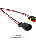 Grab These Sweet 12 Piece Auto Electrical Quick Connectors To Spice Up Your Wire Harness Kit With Gnarly Weather Proof Seals For Durable Car Maintenance. 2cm waterproof connector with 14cm red and black wire leads