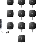 Slick USB C Docking Station G5 With 100W Fast Charging 10 Pack Renewed Laptop Hub Multiport Adapter top view arrangement.