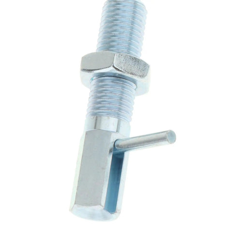 Heavy Duty Retractable Indexing Spring Plunger M16 Galvanized Steel Locking Pin With Nut For Industrial Jigs And Fixtures close-up view