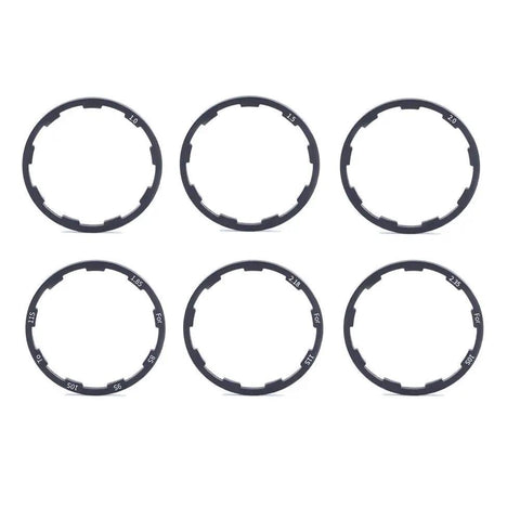 Spacer Washers Kit For Bike Hub And Cassette, MTB And Road Bike Ready, showing 1mm, 1.5mm, and 2mm precision-machined spacers.