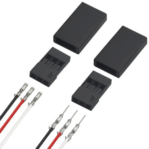 900 Piece Universal Servo Cable Connector Kit With Male And Female Crimp Pins 2.54mm Pitch for JR Hitec Connectors.
