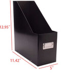 Jumbo Magazine File Back For College Dorm And Home Office Organization Snap Together Flat Pack Heavy Duty Fiberboard