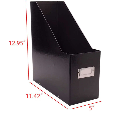 Jumbo Magazine File Back For College Dorm And Home Office Organization Snap Together Flat Pack Heavy Duty Fiberboard