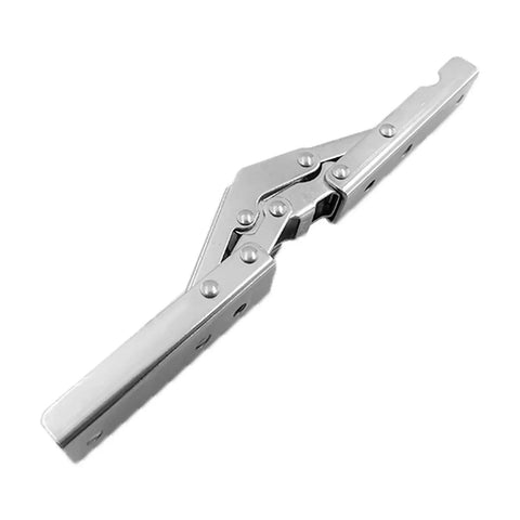 Hidden Hinge Kit 2 Pack For Cabinets And Wardrobes, 90 Degree Folding Door Hardware with steel flat spring construction