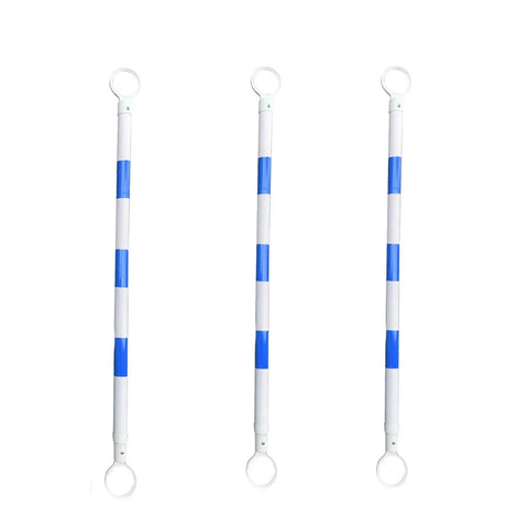 Slick Telescopic Cone Bar For Job Sites And Street Block Parties Smooth Retractable Plastic Lane Divider Adjustable Traffic Pole Extends To Six Feet No Sweat Setup Crowd Control Gear Included