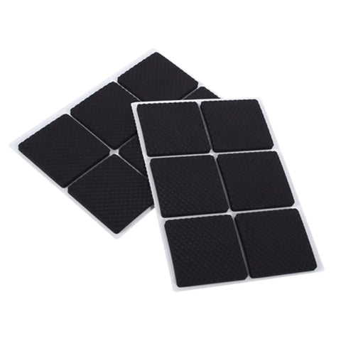 Self Adhesive Rubber Feet Pads Built Tough Durable Protectors For Wooden Floors And Furniture 12 Pack Black 4.6cm Wide