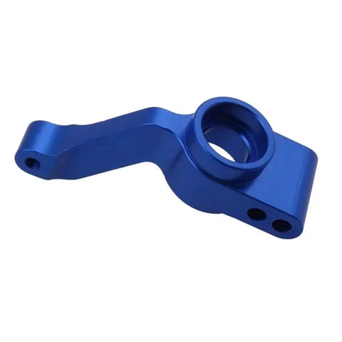 1/10 Scale Aluminum Steering Blocks C Hubs Axle Carriers And Caster Brackets Blue Anodized RC Replacement Kit part showing detailed hub design.