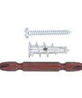 Heavy Duty Wall Anchor Kit With Screws And Drill Bits Zinc Alloy Self Drilling Drywall Anchors For Drywall Plaster Hollow Doors And Mirrors Holds Up To 50 Lb Per Anchor No Pre Drill Installation Great For Shelves, screw, anchor, drill bit