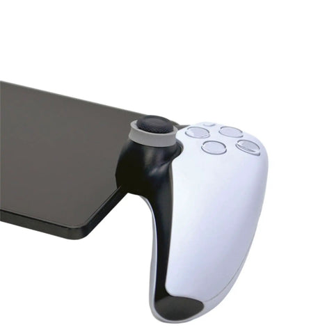 Close-up of PS Portal controller with Aim Assist Rings For PS Portal Motion Control Sponge Rings For Precision Aiming Dampening.