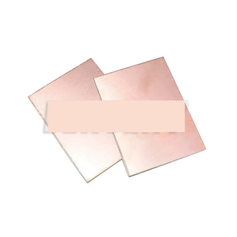 Single Sided Copper Clad Laminate PCB Pack 5pcs 7x10cm FR4 Board For DIY Projects showing two copper-coated boards