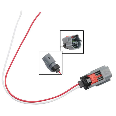 AC Ambient Air Temperature Sensor With Connector Harness For Ford SUVs And Trucks Fits Bronco Sport EcoSport Edge Escape Expedition Explorer F 150 F 250 F 350 Plug And Play Easy Install Replacement, connector harness