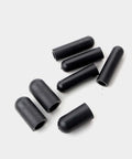 Black rubber hose caps from Six Size Vacuum Hose Caps Kit with 80Pcs for Automotive Carb Lines, Includes 3/8 In, 5/16 In, 1/4 In.