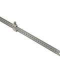 Pro Grade Steel Marking Gauge And Stop Ruler Set With 300mm Ruler And 12 Inch Stop Block, dual scale cm and inches, perspective view