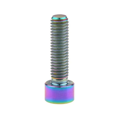 Epic Titanium Grade 5 M8 X30mm Hex Allen Socket Head Cap Screws Pack Of Four 1.25mm Pitch Din 912 Hardware with rainbow finish