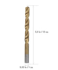 Grab These Badass 19 Pcs High Speed Steel Drill Bit Set With Cobalt Coating For Precision Metal Drilling And Tough Steel Jobs That Never Jam Or Break Under Heavy Pressure, 5.11 in bit