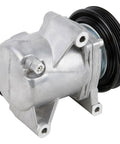 Top Shelf AC Compressor And AC Clutch Kit For Smart ForTwo Models 2008 To 2015 side view showing pulley and wiring details.