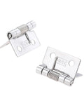 Set of 8 Self Closing Spring Door Hinges 25mm 1 Inch Stainless Steel Hardware for Cabinets Windows Jewelry Boxes and Furniture Fittings