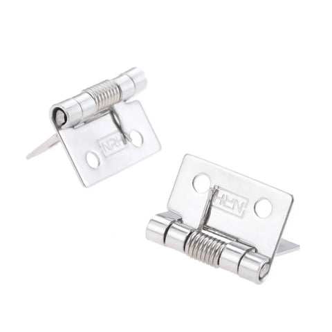 Set of 8 Self Closing Spring Door Hinges 25mm 1 Inch Stainless Steel Hardware for Cabinets Windows Jewelry Boxes and Furniture Fittings