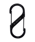 Size 3 Black Double Ended Carabiner Clips, 6 Pack For Luggage Zippers Belts Backpacks And More, Weather resistant stainless steel