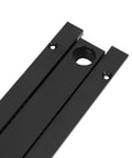 Close-up of aluminum alloy component for Tail Vise For Workbench With 0-110mm Stroke And 20mm Table Hole Aluminum Alloy Woodworking Vise.