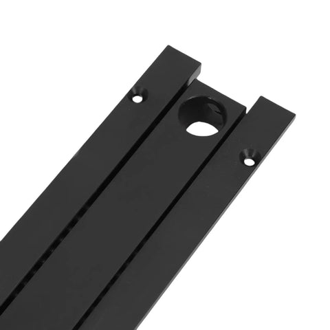 Close-up of aluminum alloy component for Tail Vise For Workbench With 0-110mm Stroke And 20mm Table Hole Aluminum Alloy Woodworking Vise.
