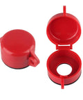 Emergency Stop Button Lockout Cover Red 22mm Diameter Pushbutton Shield Box Type 2 Pack Built Tough PC Material open closed view