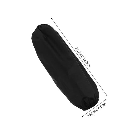 Tough As Nails Four Pack Waterproof Arm Sleeves With Thick Elbow Guards Grease Proof Oil Resistant Protective Oversleeves For Mechanics Shop Floor And Weekend Grind In Black, measuring 31.5 cm by 15.5 cm.