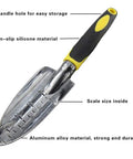 Go To Garden Spade Shovel With Aluminum Alloy Build And Soft Rubber Non Slip Ergonomic Handle For Planting Transplanting Weeding