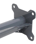 Close-up of Heavy Duty Stainless Steel Satellite Internet Mount Kit For Roof Or Wall Bracket showing steel base and tube support.
