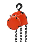 Beefy Electric Chain Hoist Winch With Wireless Remote G80 Steel Chain Double Overhead Crane System 2200 Lbs showing motor and chains.