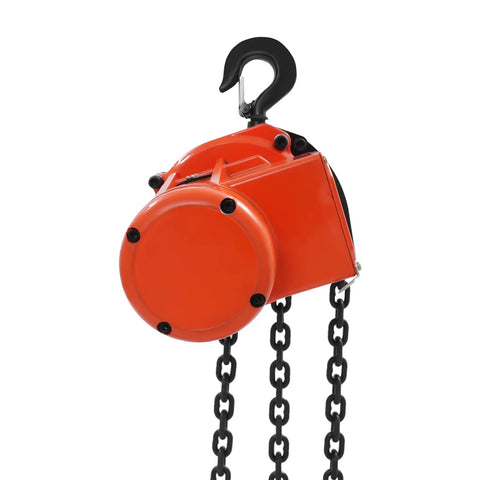 Beefy Electric Chain Hoist Winch With Wireless Remote G80 Steel Chain Double Overhead Crane System 2200 Lbs showing motor and chains.
