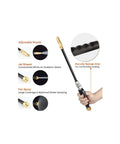 Pro Grade Heavy Duty High Pressure Garden Hose Nozzle Sprayer Gun Attachment With Brass Coupler, showcasing adjustable nozzle and grip.