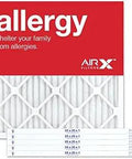 Allergy Defense Pleated Air Filter MERV 11 For Furnace 19.5 By 19.5 By 0.75 Inches Box Of 6 Made In USA packaging with label.
