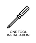 Illustration of screwdriver for Jumbo Handrail Brackets Satin Nickel 5 Pack Built To Last With Wall Mount 3 Inch Extension Low Profile Zinc Construction