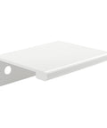 Lincoln Collection 1 5/16-Inch Center-To-Center White Modern Cabinet And Drawer Edge Pull Handle with 2-Inch Length, side view