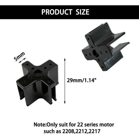 Black 10 Pack RC Airplane Motor Mount Base Cross For Brushless Motors 22 Series Compatible Fits 2208 2212 2217 Profiles