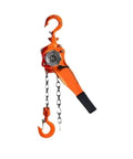 Rock Solid 2 Ton Ratchet Lever Hoist with Heavy Duty Hand Chain Tensioner Block for lifting up to 3 meters of chains.