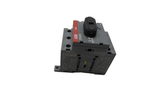 Front angle of Single 3-Pole 60 Amp Non-Fused Disconnect Unit for Industrial Panels, Motor Control and Safety Isolation, UL Listed NEMA Enclosure