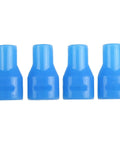 Four blue bite valves for Ultimate Hydration System Accessories Kit With 100cm Food Grade Drink Tube, Switch Bite Valve, And Mouthpiece