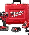 Cordless Drill Kit With One And A Half Inch Brushless Driver, High Torque Power Tool For Pros And DIYers, M18 Style, Heavy Duty Construction, 2802 22CT Ready To Roll with red case