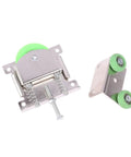 Awesome Aluminum Alloy Sliding Mirror Door Roller Assembly Kit Includes Steel Housing Ball Bearings Convex Plastic Wheel Wardrobe Pulley one set