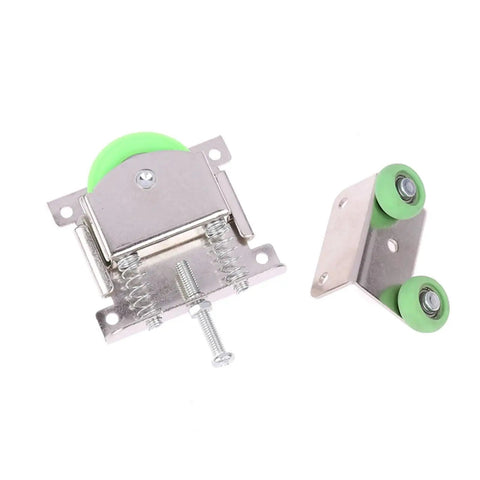 Awesome Aluminum Alloy Sliding Mirror Door Roller Assembly Kit Includes Steel Housing Ball Bearings Convex Plastic Wheel Wardrobe Pulley one set