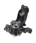 Front Steering Knuckle And Wheel Bearing Hub Assembly Replacement For 2012 2018 Ford Focus 2 Piece Set Keeping Alignment Tight Smooth Steering And Solid Handling displayed in close-up view.