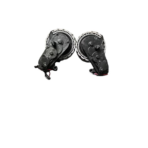 IHFMPFKJ wheel pair (left and right) for Ecovacs Deebot robots, black plastic with motors; fits X1/Omni/T10/X1 Plus/T20