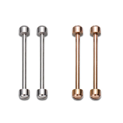 Two Pack Watch Strap Screw Tube Rods Friction Pin Clasp Kit For Wristwatch Repair, Spring Bar And Lug Stem Set, metal tubes