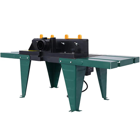 Heavy Duty Benchtop Router Table Featuring Dual Extension Wings And Smooth Glide Fence With Reliable Motor Mounts For Badass Woodworking Projects And Killer Shop Setup Today, angled view.