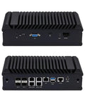 Mini Pc Tower Powered By The Atom C3958 Processor With Sixteen Gb Ram Featuring Four Ten Gigabit Sfp Plus Fiber Links Alongside Five Two Point Five Gbe Ethernet Ports with detailed ports.
