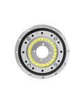 HD25 High Torque Harmonic Drive Gear Reducer With Hollow Shaft Fits 86 Mm Nema 34 Motors Knockout 100 To 1 Ratio front view with LED lights